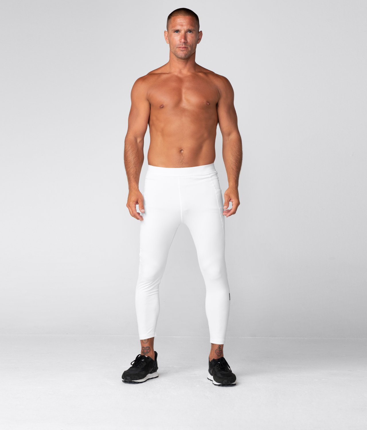 9500 Compression Regular Fit Pants White