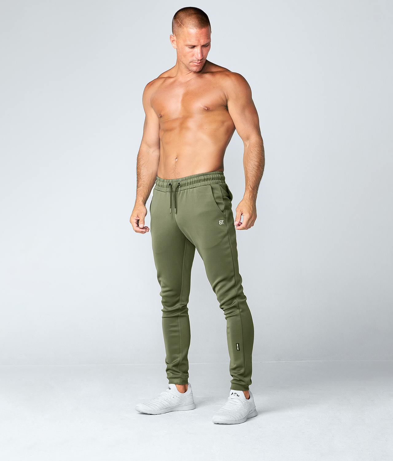 Born Tough Momentum Fitted Cargo Gym Workout Jogger Pants for Men