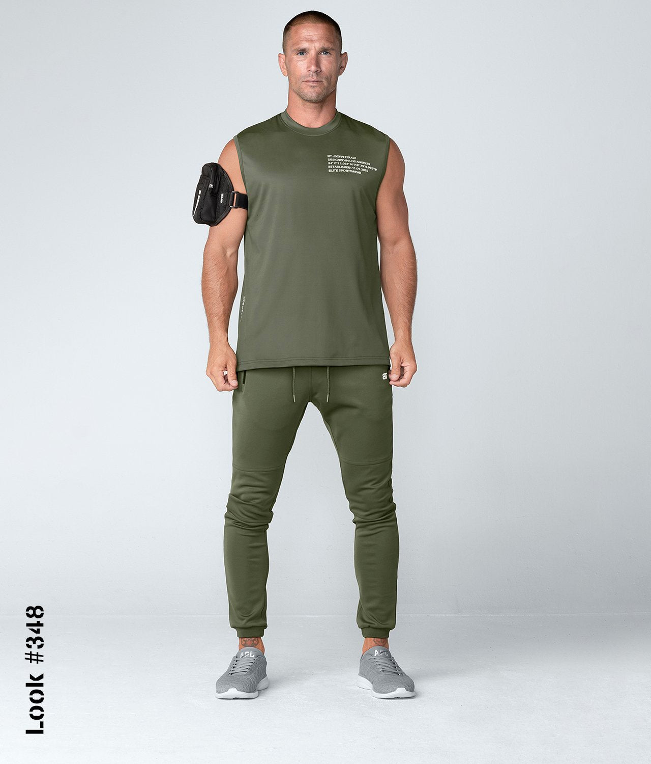 Born Tough Momentum Military Green Running Jogger Pants for Men